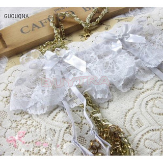 Guouqna Nữ Sheer Gợi Cảm Thời Trang Ren Top Đùi Cao Cấp Vớ & Dây Garter Suspender BASL