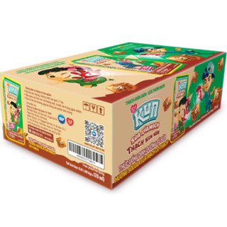 Thùng 48 hộp x170ml sữa trái cây thạch vị cam, vị socola lúa mạch Kun (Có Quà Tặng)