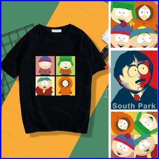 Yb South Park Stan Marsh Eric Theodore Cartman Kyle Broflovski Cosplay vải 3D mùa hè Áo thun Anime tay ngắn hàng đầu