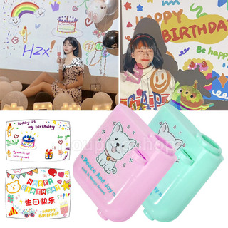 Chúc Mừng Sinh Nhật Hình Nền Chiếu Đèn Máy Chiếu Ảnh Chống Đỡ Sáng Tạo Sinh Nhật Chụp Ảnh Sinh Nhật Đồ Dùng Tiệc Sinh Nhật