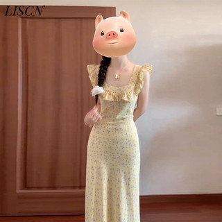 LISCN váy Đầm váy nữ body đầm Korean Stylish Hàn Phong Xu hướng WLQ246051Z 23Z240608