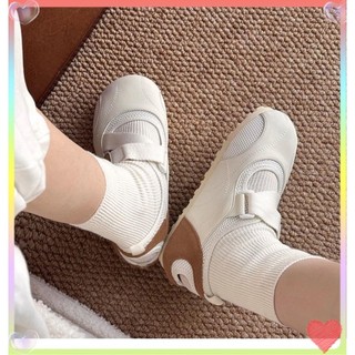 2024 Phong Cách Mới Mùa Hè Velcro Thời Trang Mary Jane Flat Ballet