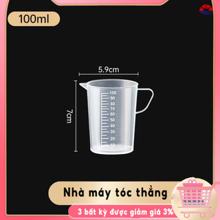 Cốc Đo 100 / 250 / 500 / 1000ml Cốc Đo Cân Phòng Thí Nghiệm Cốc Đo Dày Thực Phẩm Trong Suốt Bằng Nhựa Lấy Mẫu Bao Bì Phụ