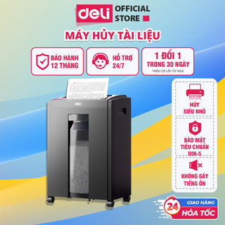 Máy Hủy Tài Liệu Deli ET054 Công Suất Lớn Máy Hủy Giấy Tờ Card Cho Doanh Nghiệp Văn Phòng Nhà Trường