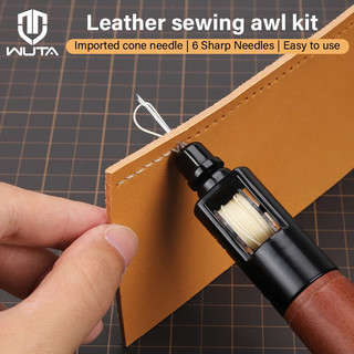 Wuta Mới Da May Awl Thread Kit Speedy Stitcher DIY Da Thủ Công Cạnh Khâu Dụng Cụ Bộ Shoemaker Canvas Sửa Chữa