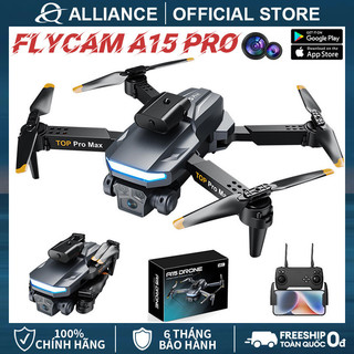 Flycam a15 pro drone camera hd,flycam mini camera kép,tránh vật cản 360°, có cảm biến bụng
