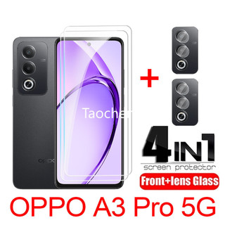 4 Trong 1 Cho Kính Cường Lực Cho OPPO A3 Pro A3Pro OPPOA3Pro 5G 2024 Bảo Vệ Màn Hình Điện Thoại Full Cover Phim Trong Suốt Phim Camera Phim Bảo Vệ Ống Kính Kính 2 Trong 1