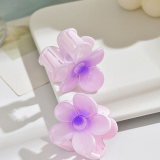 4cm Gradient Hoa Kẹp Tóc Trứng Hoa Nữ Cá Mập Kẹp Phụ Kiện Tóc