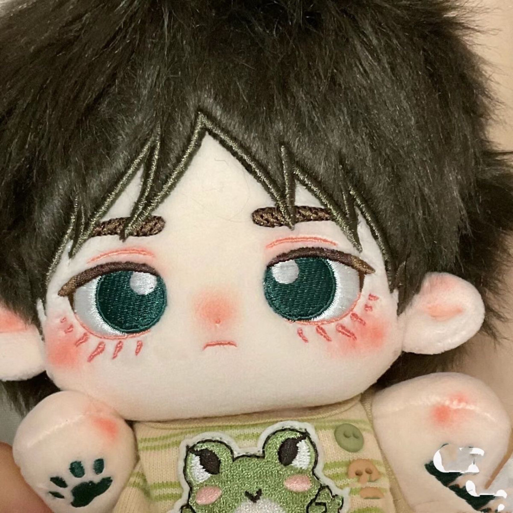 Búp bê nhồi bông gấu bông Anime Attack on Titan Eren, búp bê cotton 20cm