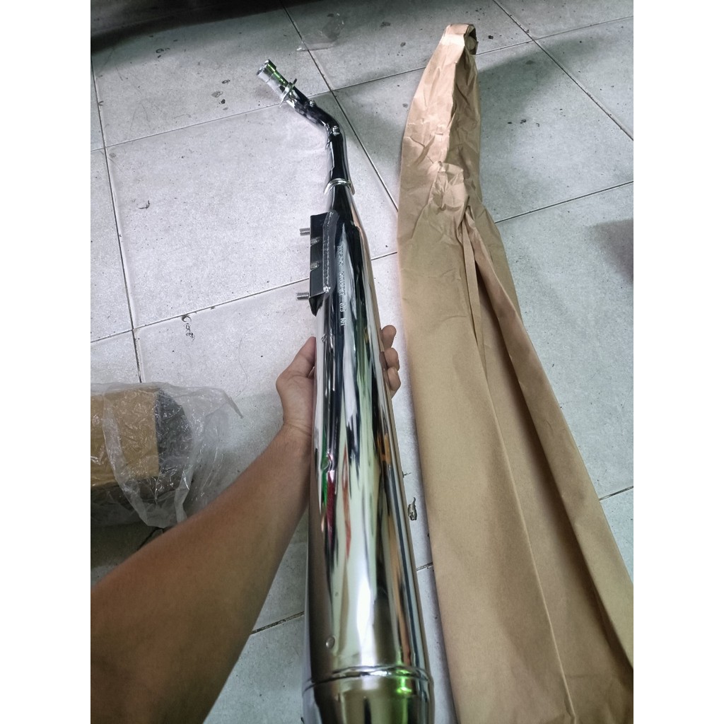 Pô Cub tròn Honda Goshi gẵn xe Cub 50, Cub 70 - 81, Cub 82, Cub 84, 86, Dd - phụ tùng xe máy