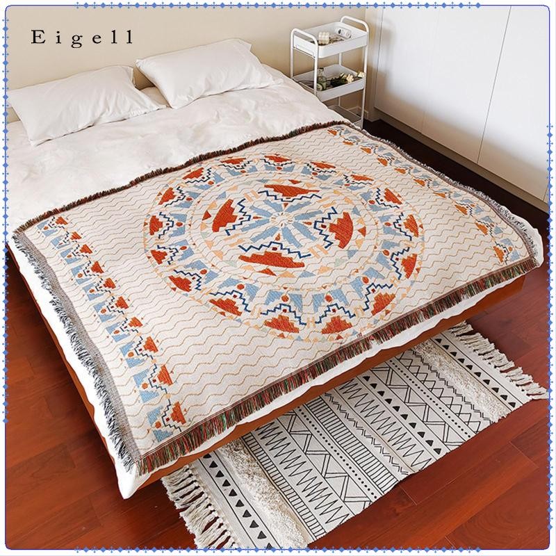 Eigall Dã Ngoại Chăn Giường Chăn Bohemian Ném Chăn Cho Công Viên Sofa Phòng Khách