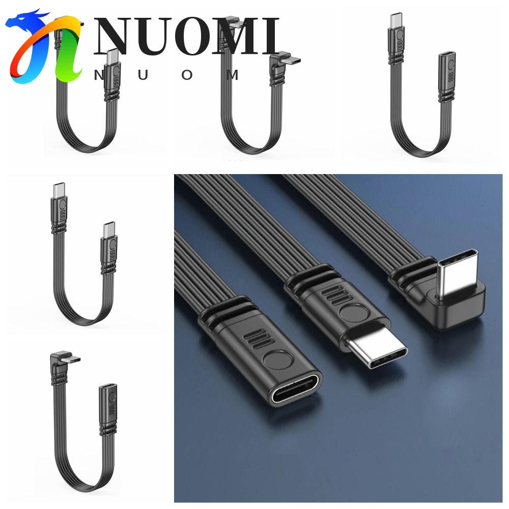 Cáp nối dài USB C NUOMI, Dòng dữ liệu mở rộng Type C sang Type C 90 độ Type C, Đầu bền bỉ cho nam sa