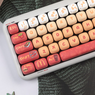 Mai Dangdang Hamburger Keycaps MOG Profile Chuyển màu dễ thương PBT DYE-Sublimation cho bàn phím cơ KeyCap 68 / 75 / 84 / 87 / 98 / 104 / 108