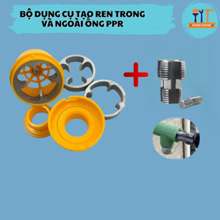 Combo Dụng cụ tạo ren trong + ngoài ống nước, ống nhiệt, ống PPR, NPT lắp máy khoan