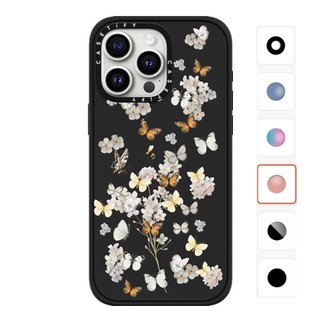Magnetic customized casetify butterfly sunday case for iphone 15 14 13 pro 15pro max impact pink ombre hard acrylic mirror cover