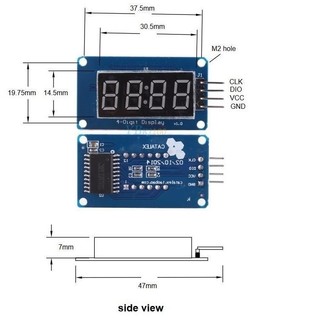 Mạch Hiển Thị 4 Led 7 Đoạn TM1637 (kiểu thời gian)