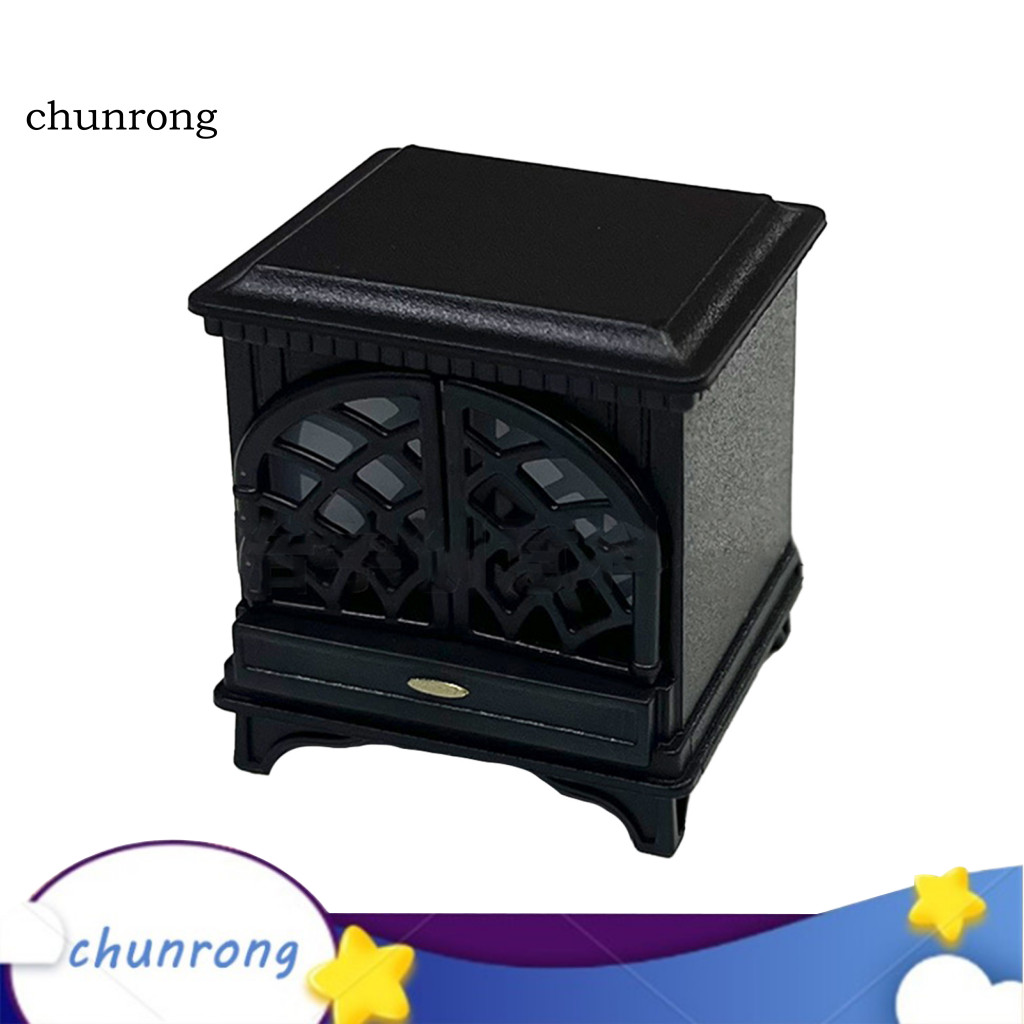 Cr Thu Nhỏ Lò Sưởi Bếp Hoạt Động Bằng Pin Dạ Quang Thực Tế DIY Giả Vờ Chơi Đồ Chơi Phụ Kiện Trang Trí Nhà Búp Bê Cảnh Trang Trí Tự Do Lò Sưởi Mẫu Cho Micr