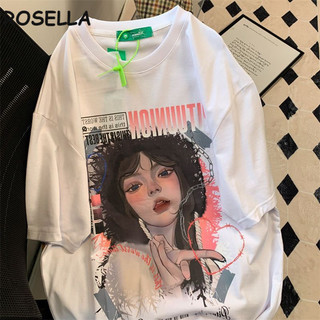 Rosella áo phông áo thun nữ croptop baby tee INS Cute Fashion Cổ điển WTX2440E6J 17Z240424