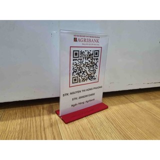 Menu Mã QR CODE để bàn mica, bền đẹp