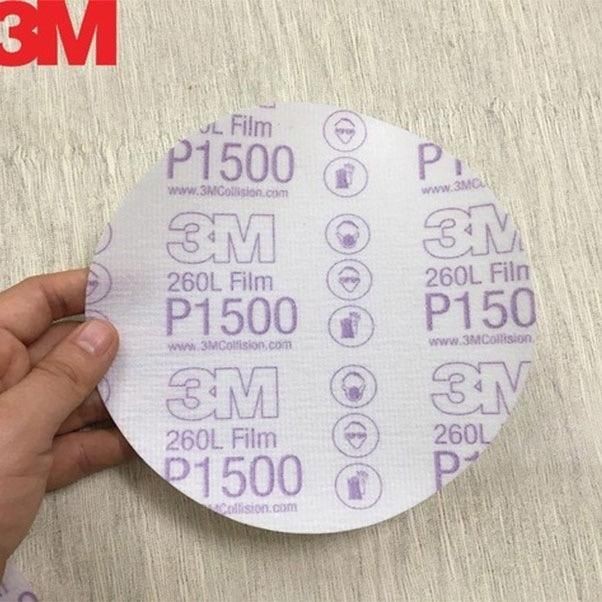 10 Tờ Giấy Nhám Tròn Đánh Bóng 3M- P1500 260l 6in