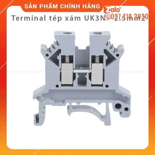 Cầu đấu dây UK-3N 2.5mm2 - UK3N - Terminal block 2.5 mm² - Terminal UK3N- 100 cái/ hộp, Terminal Nối Dây Điện, Cầu đấu