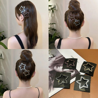 Mới Ngôi Sao Năm Cánh Full Kim Cương Tóc Cho Nữ Tóc Gãy BB Kẹp Bên Nổ Kẹp