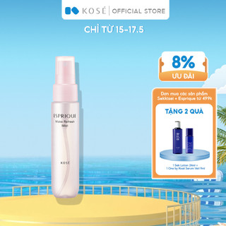 Xịt Khoáng Dưỡng Ẩm Kosé Esprique MAKE REFRESH MIST 60ml - Cấp Ẩm Cho Da, Hỗ Trợ Thu Nhỏ Lỗ Chân Lông