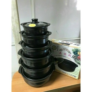 Nồi Đất Nắp Kính Pan Loại 1 Size 0.5-1.5L