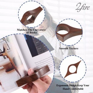 < 2fire > Phụ kiện sách gỗ thủ công tinh tế dành cho phụ kiện đọc sách tối ưu