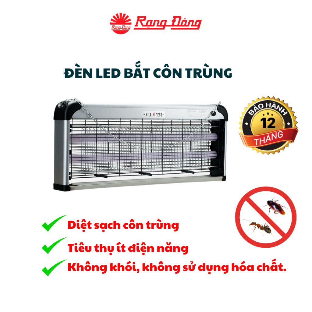 Đèn LED bắt côn trùng Rạng Đông 8W (Model: DCT01 8W)