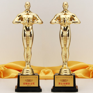 New Product#Manufacturer the Oscar Statuette Small Gold Statue Plastic Trophy Angel Wings Company Celebration Business Trophy4wu