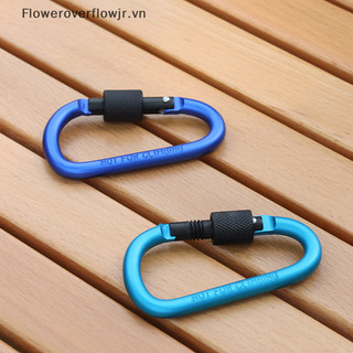 Fjr 1Pc Thể Thao Ngoài Trời Nhiều Màu Hợp Kim Nhôm Khóa An Toàn Móc Khóa Có Khóa Cắm Trại Đi Bộ Đường Dài Nút Leo Núi Hình Chữ D Carabiner HOT