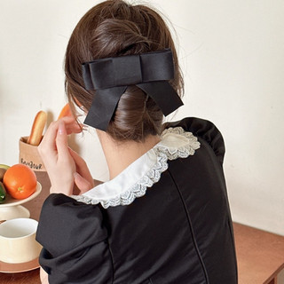 Streamer Quá Khổ Nơ Kẹp Tóc Ngọt Ngào Đơn Giản Mỏ Vịt Kẹp Tóc Phụ Kiện Tóc Cho Nữ