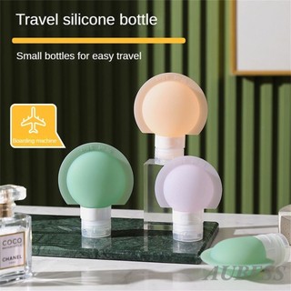 3 Chai Du Lịch 60ml / 90ml Chai Đổ Lại Silicon Mềm Lotion Dầu Gội Hộp Bóp Ống Chai Trống
