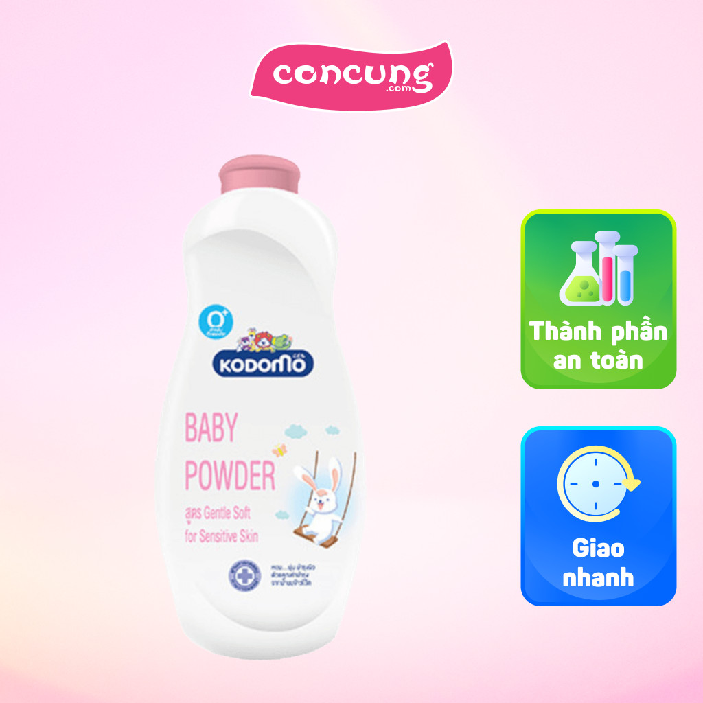 Phấn Kodomo Gentle Soft (hồng) 180g
