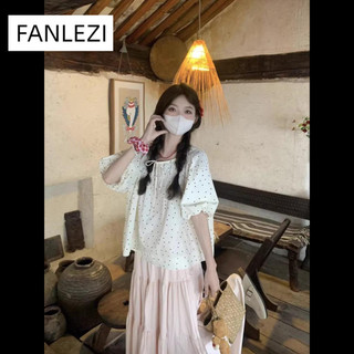  FANLEZI áo sơ mi nữ áo kiểu hàn quốc may đo dramatic trendy rực rỡ WCS245177I 22Z240526