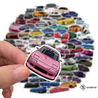Shgd > 100 Chiếc Cool Retrofit Racing Car Graffiti Dán Xe Đạp Hành Lý Đàn Guitar Dán Mới