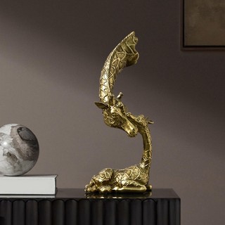 Nhựa Hươu Cao Cổ Tượng Trang Trí Để Bàn Tượng Động Vật Trang Trí Hươu Cao Cổ