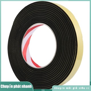Băng xốp tự dính một mặt màu đen 5m Tấm kín rộng 20mm x dày 3mm ncsqkjjs.vn