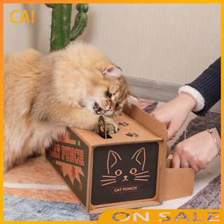 Đồ chơi trò chơi chuột chũi tương tác bằng thùng Carton Đồ chơi tập thể dục Xếp hình bật lên Đồ chơi tập thể dục Đồ chơi cào cho mèo Đồ dùng cho thú cưng