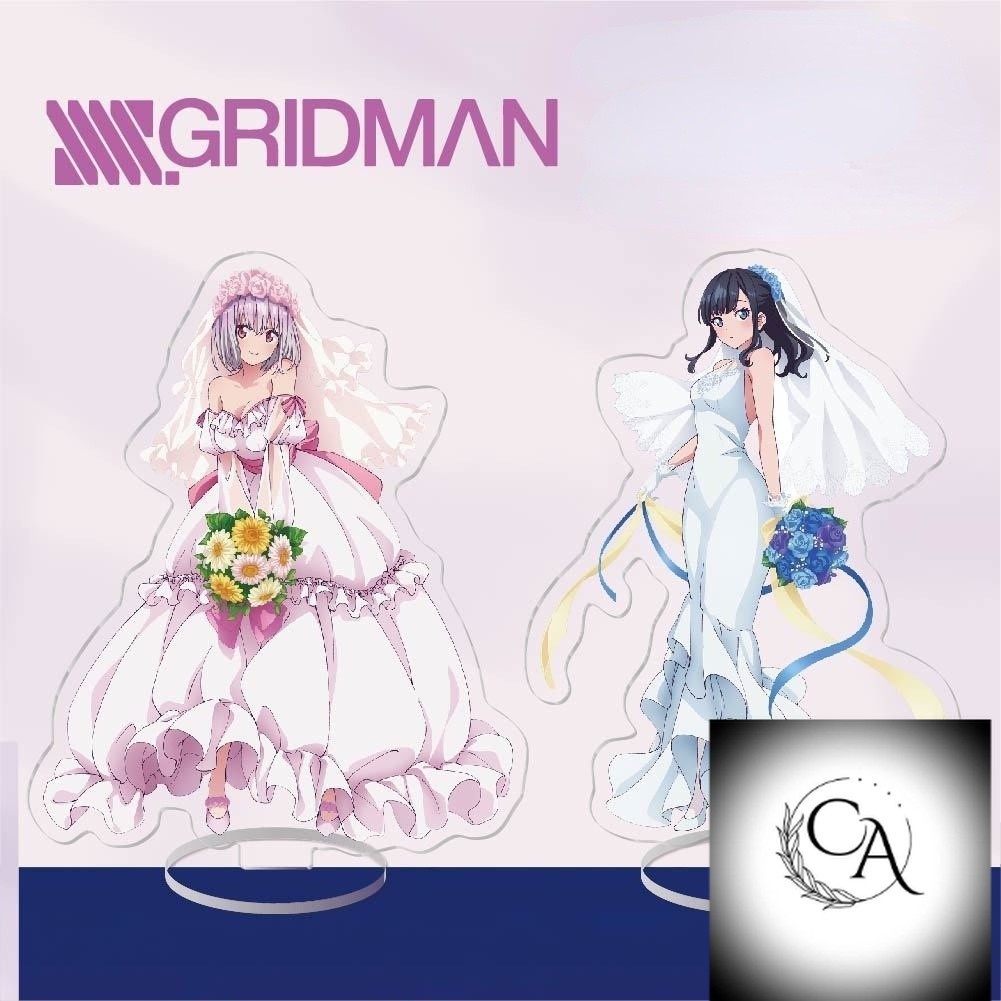 Mô Hình Nhân Vật Ss.Gridman Đứng Bằng acrylic Trang Trí Bàn