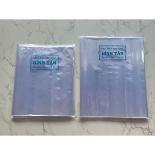 1 tờ giấy bao sách cải cách nilon dày bình tân - giấy bao kiếng 26.7cm bao sách cải cách sẵn keo không hình nai