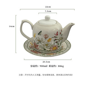 Bộ cốc và đĩa trà chiều ly latte