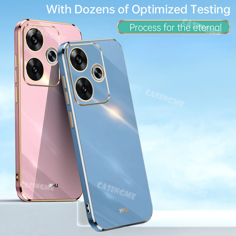 Redmi 13 2024 Vỏ Mạ Sang Trọng Cho Redmi 13 4G Redmi13 13Redmi 4G 5G 2024 Ốp lưng Silicon Mềm Chống 