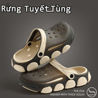SHANMUSENLIN  Dép Nam Thời Trang Mới Dép EVA Hàn Quốc Cặp Đôi Hang Giày Đa Năng Nhẹ Đế Nền Tảng Chống Trơn Trượt Và Chống Mài Mòn Dép Đi Biển