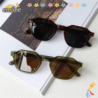 Kính râm phân cực EMILEE, Kính râm đa giác đinh tán phong cách Hàn Quốc, Kính mắt chống tia cực tím Niche để chụp ảnh đường phố, du lịch và đi biển cho nữ và nam giới