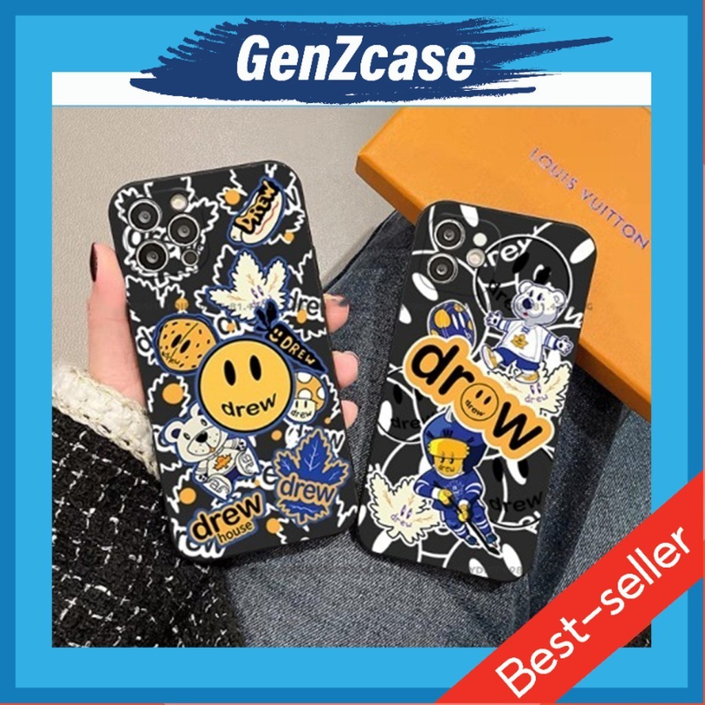 Ốp lưng iphone hình mặt cười Drew house D38