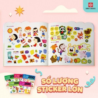 Sách - 200 Miếng Bóc Dán Thông Minh - 12 chủ đề lựa chọn - Dành cho trẻ từ 2-6 tuổi