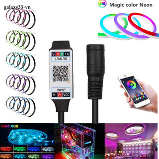 Bộ điều khiển đèn led rgb mini kết nối bluetooth dc 5-24v cho điện thoại 2835 5050