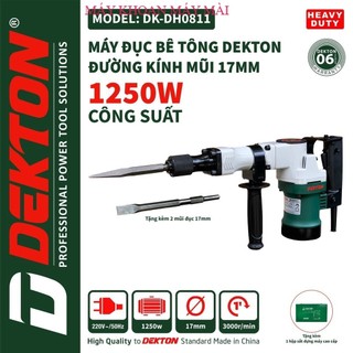 Máy Đục Bê Tông Dekton DK-DH0811 - Đầu 17mm - Công Suất 1250W VN Máy khoan máy mài